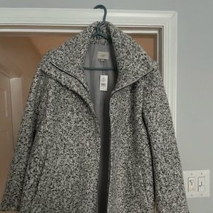 Loft black and white coat.